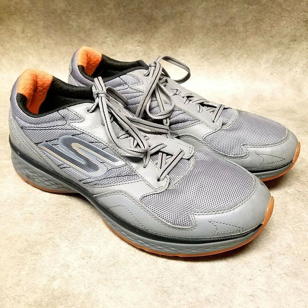 Skechers Womens SN54516 Size 9 Gray Lace Up Athletic Sneakers